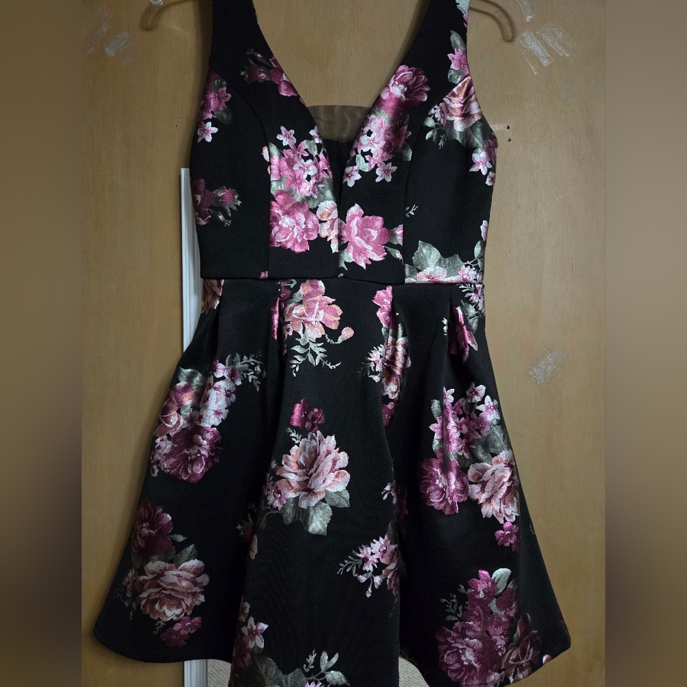Crytal Sky Floral Formal Dress